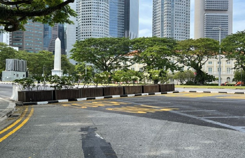 Road closure of Fullerton Road and the relocated coach pick-up/drop-off points