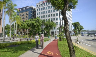 Cycling paths in Tampines