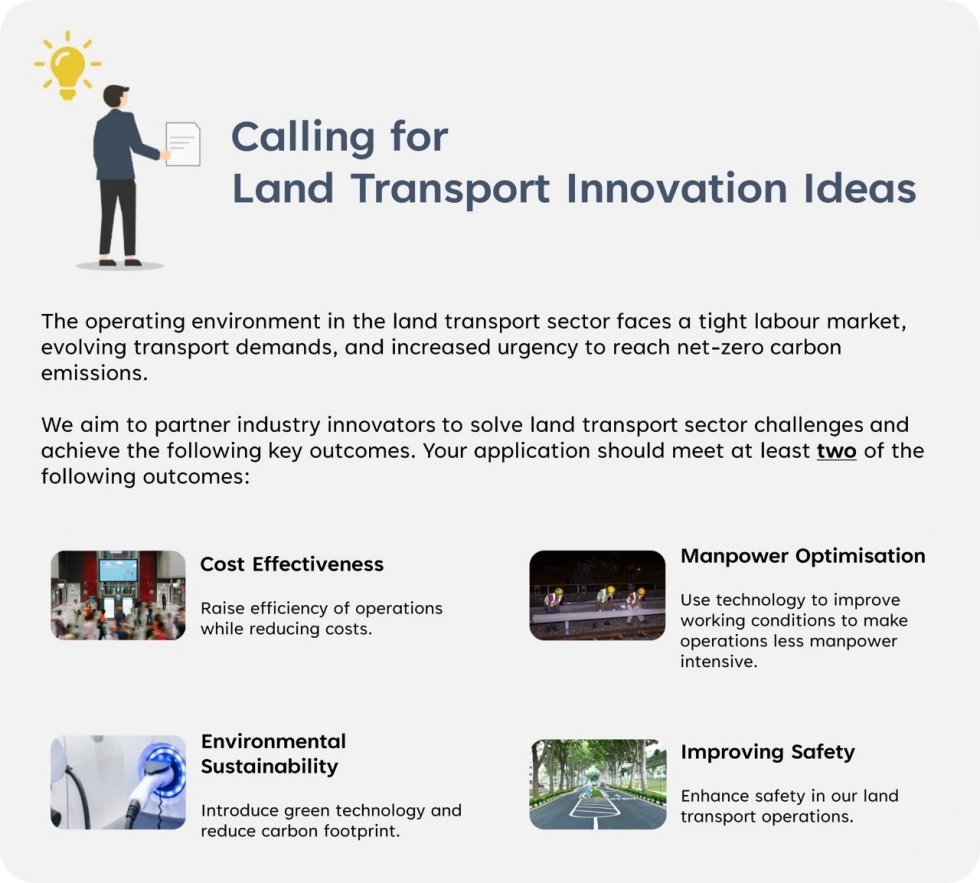 This is an image for the Call for Land Transport Innovation Ideas
